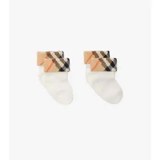Conjunto de dos pares de calcetines de mezcla de algodón