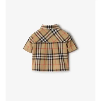 Conjunto de dos piezas de algodón con estampado de cuadros