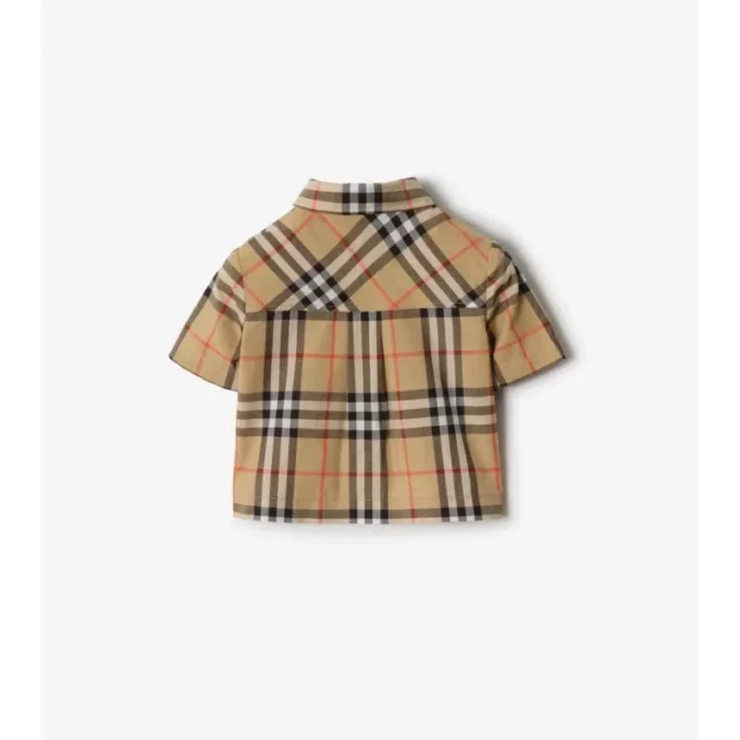 Conjunto de dos piezas de algodón con estampado de cuadros Conjunto de dos piezas de algodón con estampado de cuadros