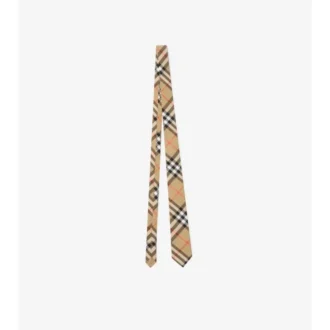 Corbata de algodón a cuadros