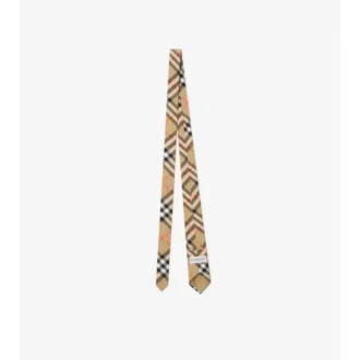Corbata de algodón a cuadros