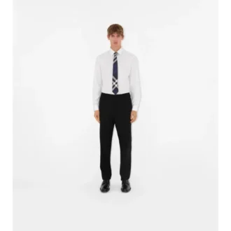 Corbata de seda con estampado de cuadros