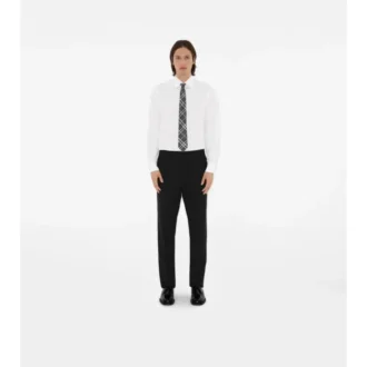 Corbata de seda con estampado de cuadros