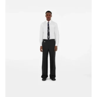 Corbata de seda con estampado de cuadros