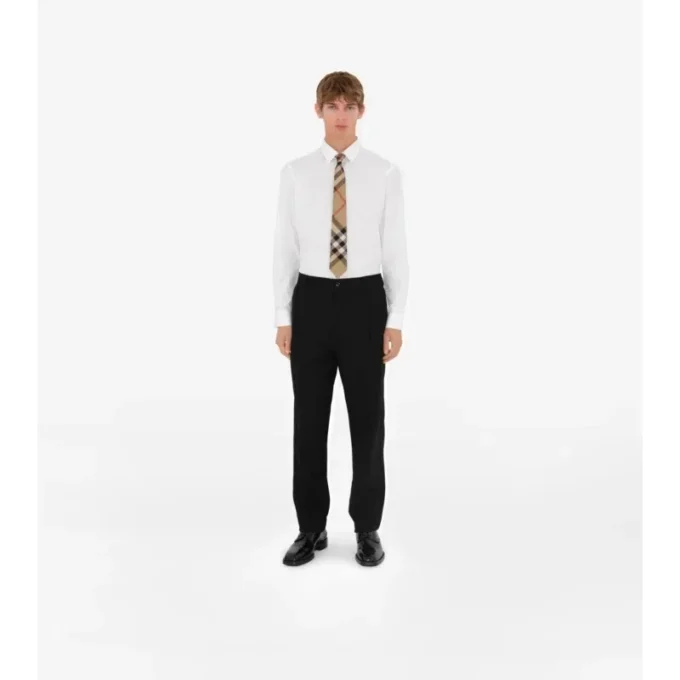Corbata de seda con estampado de cuadros Corbata de seda con estampado de cuadros