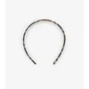 Diadema de acetato con estampado de cuadros