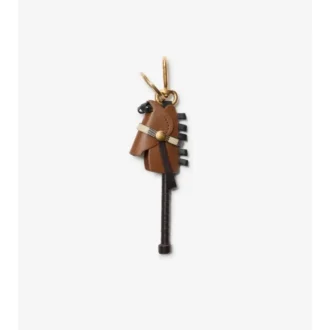 Dije de caballo de juguete de cuero