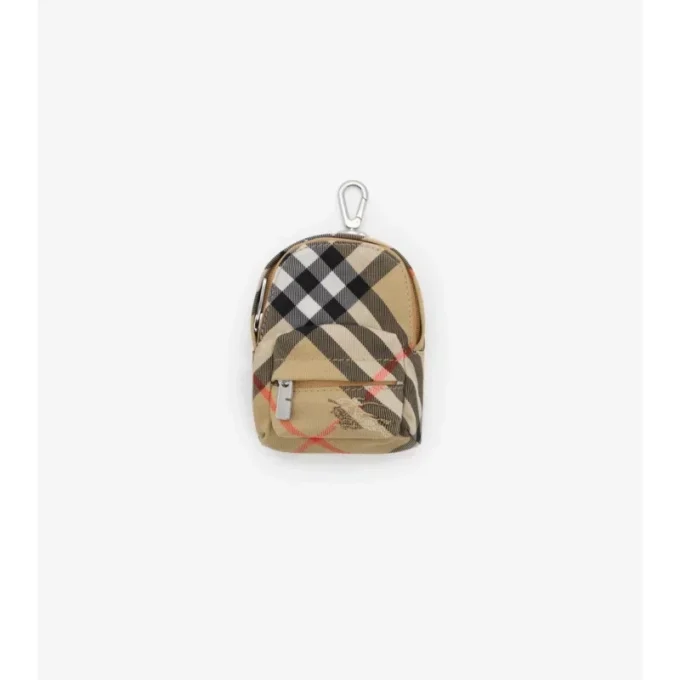 Dije para mochila con estampado de cuadros Dije para mochila con estampado de cuadros
