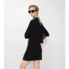 Falda de mezcla de lana Falda de mezcla de lana