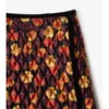 Falda de nailon acolchado con estampado de hojas de geranio Falda de nailon acolchado con estampado de hojas de geranio