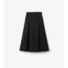 Falda midi tipo trench de gabardine Falda midi tipo trench de gabardine
