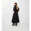 Falda midi tipo trench de gabardine Falda midi tipo trench de gabardine