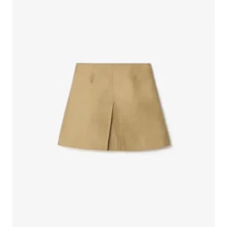 Falda tipo trench de algodón