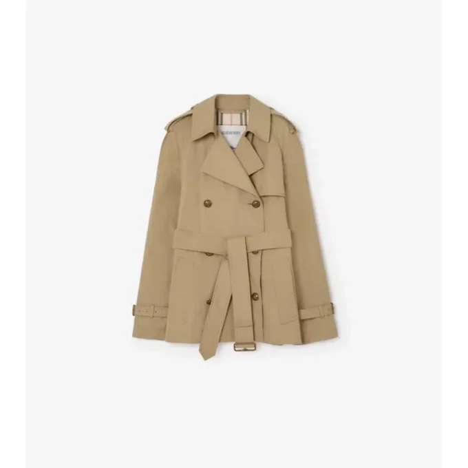 Gabardina Belgravia corta de algodón ligero Trench Coat Gabardina Belgravia corta de algodón ligero Trench Coat