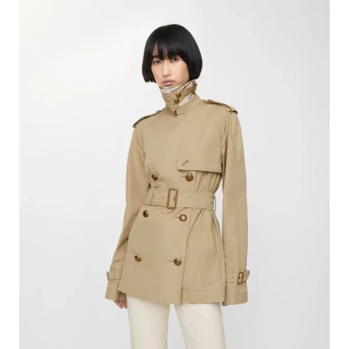 Gabardina Belgravia corta de algodón ligero Trench Coat Gabardina Belgravia corta de algodón ligero Trench Coat