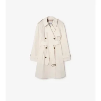 Gabardina Belgravia de algodón ligero de largo medio Trench Coat 