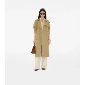 Gabardina Castleford con cuello largo a cuadros