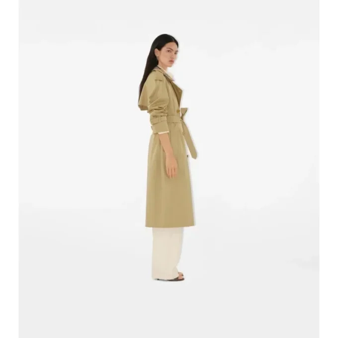 Gabardina Castleford con cuello largo a cuadros Gabardina Castleford con cuello largo a cuadros