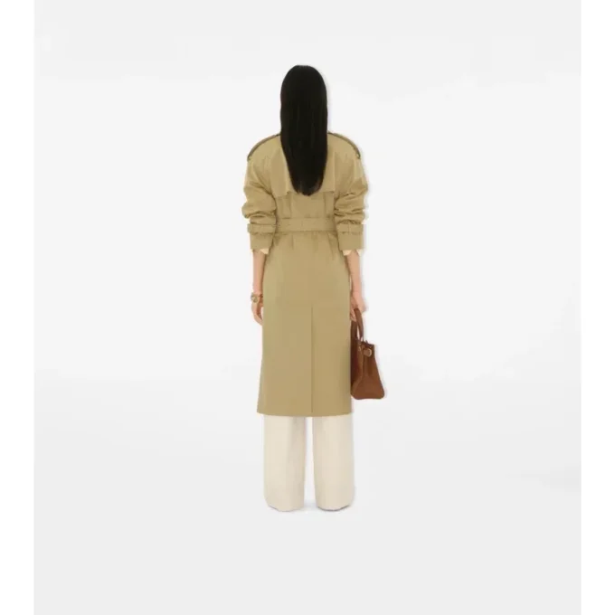 Gabardina Castleford con cuello largo a cuadros Gabardina Castleford con cuello largo a cuadros