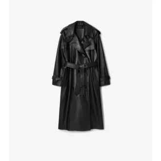 Gabardina Castleford larga de cuero