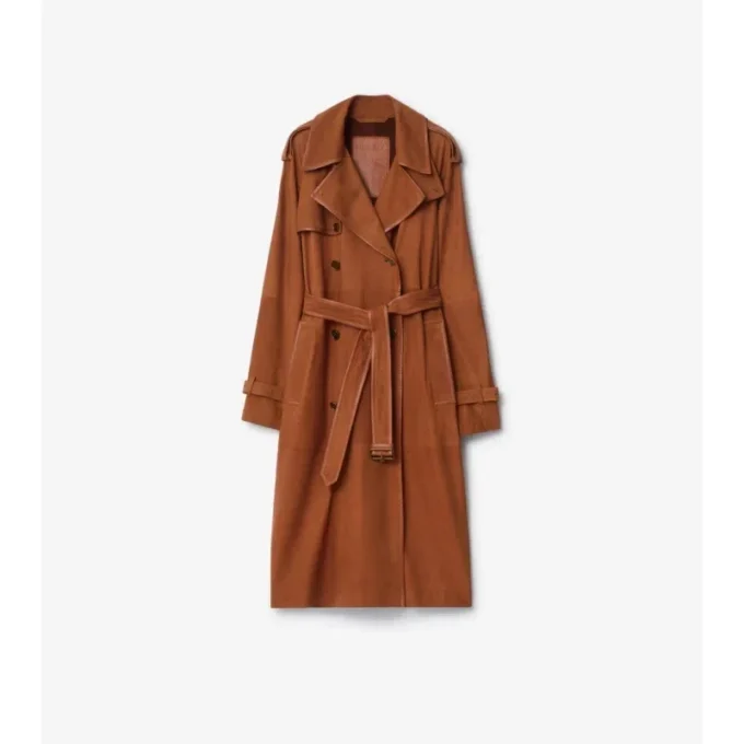 Gabardina Castleford larga de nubuck