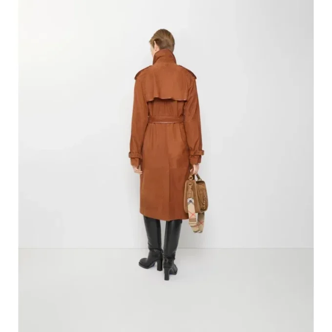 Gabardina Castleford larga de nubuck