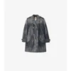 Gabardina corta de denim Trench Coat Gabardina corta de denim Trench Coat