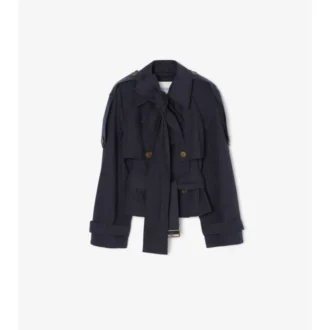 Gabardina corta de lona Trerose Trench Coat