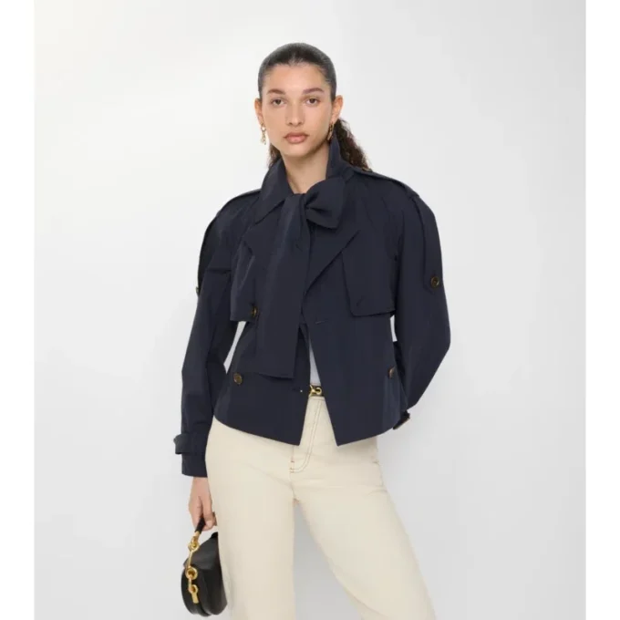 Gabardina corta de lona Trerose Trench Coat Gabardina corta de lona Trerose Trench Coat