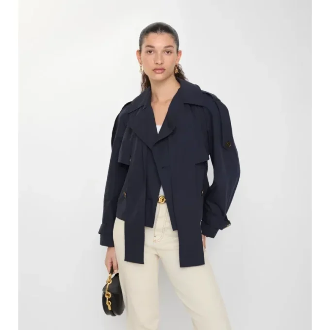 Gabardina corta de lona Trerose Trench Coat Gabardina corta de lona Trerose Trench Coat
