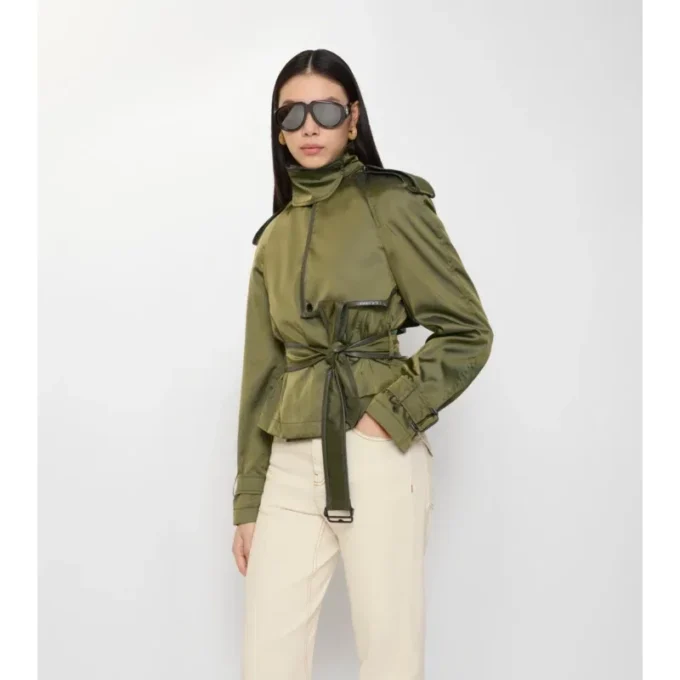 Gabardina corta de mezcla de nailon Gabardina corta de mezcla de nailon
