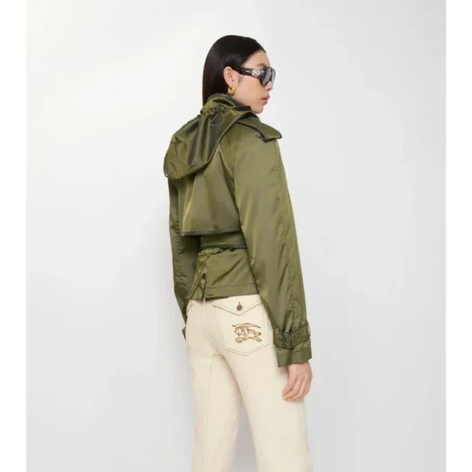 Gabardina corta de mezcla de nailon Gabardina corta de mezcla de nailon