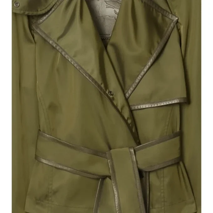 Gabardina corta de mezcla de nailon Gabardina corta de mezcla de nailon