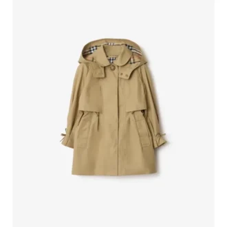 Gabardina de algodón con capucha Gabardina de algodón con capucha