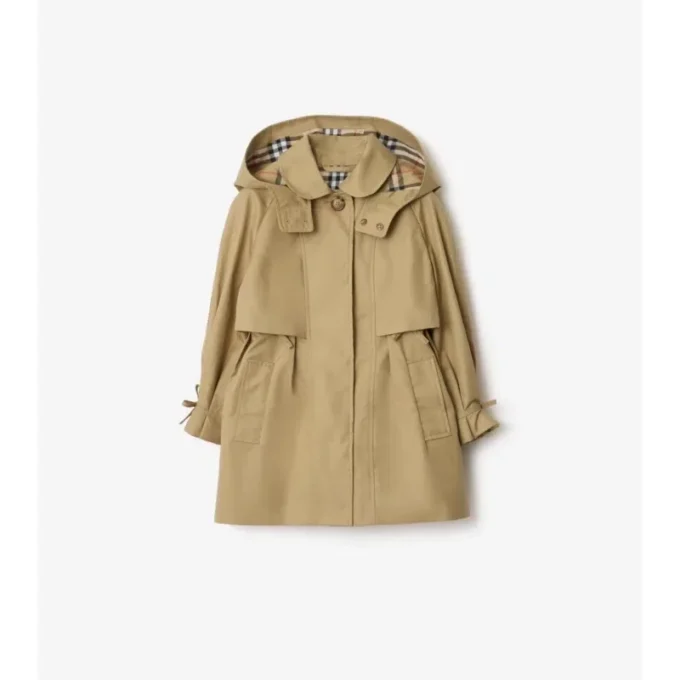 Gabardina de algodón con capucha Gabardina de algodón con capucha