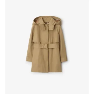 Gabardina de algodón con capucha Gabardina de algodón con capucha