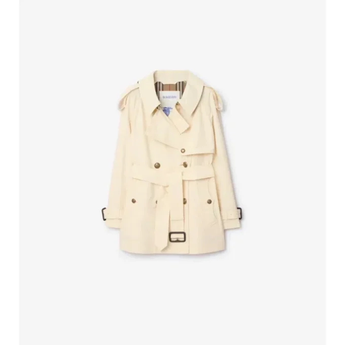 Gabardina Fitzrovia corta de algodón ligero Trench Coat Gabardina Fitzrovia corta de algodón ligero Trench Coat
