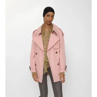 Gabardina Fitzrovia corta de algodón ligero Trench Coat