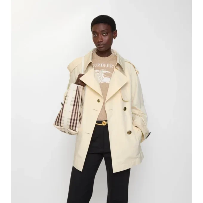 Gabardina Fitzrovia corta de algodón ligero Trench Coat Gabardina Fitzrovia corta de algodón ligero Trench Coat