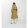 Gabardina Fitzrovia larga de lona con forro