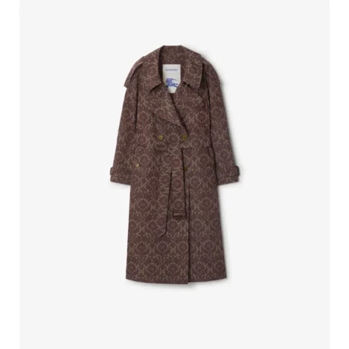 Gabardina Fitzrovia larga de mezcla de viscosa de estilo barroco