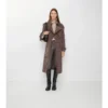 Gabardina Fitzrovia larga de mezcla de viscosa de estilo barroco