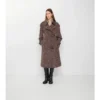 Gabardina Fitzrovia larga de mezcla de viscosa de estilo barroco