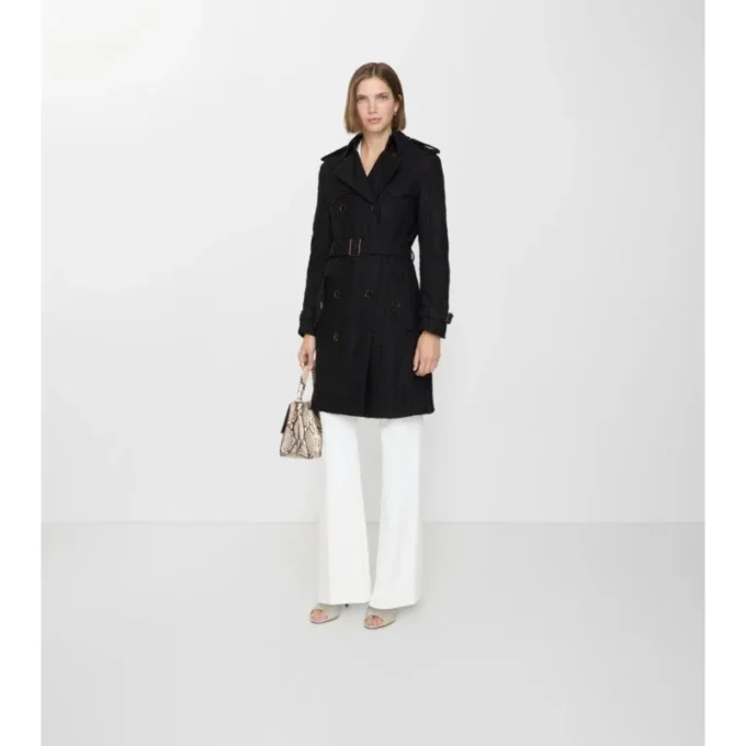 Gabardina Foxfield de encaje con estampado de cachemira y largo medio Gabardina Foxfield de encaje con estampado de cachemira y largo medio