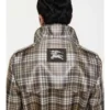 Gabardina Foxfield larga con efecto rafia y estampado de cuadros Gabardina Foxfield larga con efecto rafia y estampado de cuadros