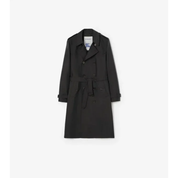 Gabardina Foxfield larga de mezcla de nailon con estampado geométrico Gabardina Foxfield larga de mezcla de nailon con estampado geométrico