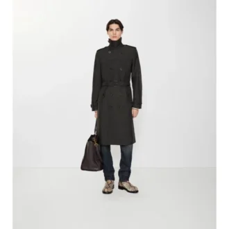 Gabardina Foxfield larga de mezcla de nailon con estampado geométrico