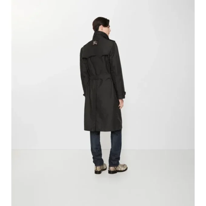 Gabardina Foxfield larga de mezcla de nailon con estampado geométrico Gabardina Foxfield larga de mezcla de nailon con estampado geométrico