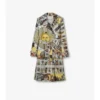 Gabardina Foxfield larga de seda con estampado de tarot Gabardina Foxfield larga de seda con estampado de tarot