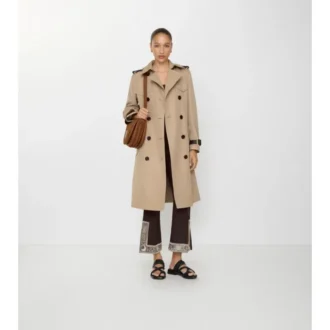 Gabardina Foxfield larga de seda y algodón